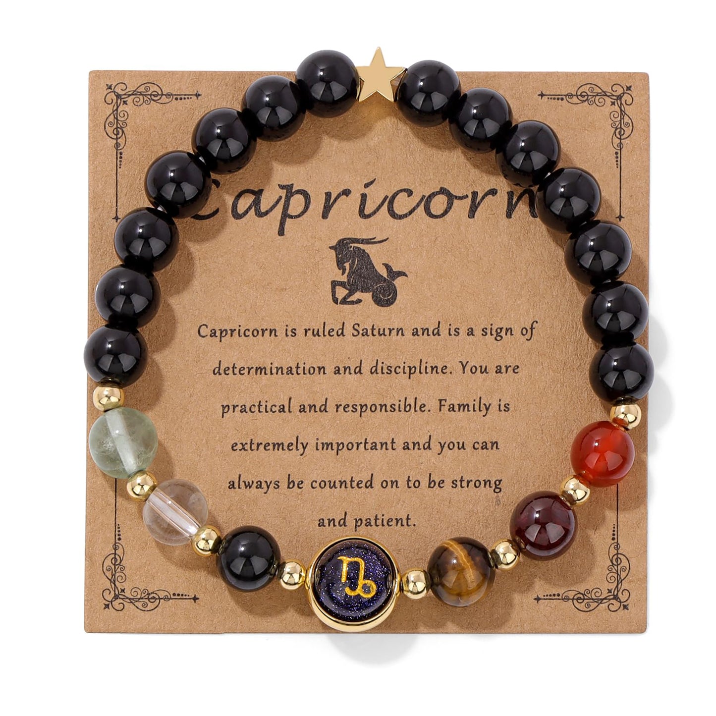 Zodiac Bracelets for Women 12 Constellations Healing Crystal Stone Beads Bracelet Birthday Zodiac Gifts Horoscope Spiritual Bracelet
