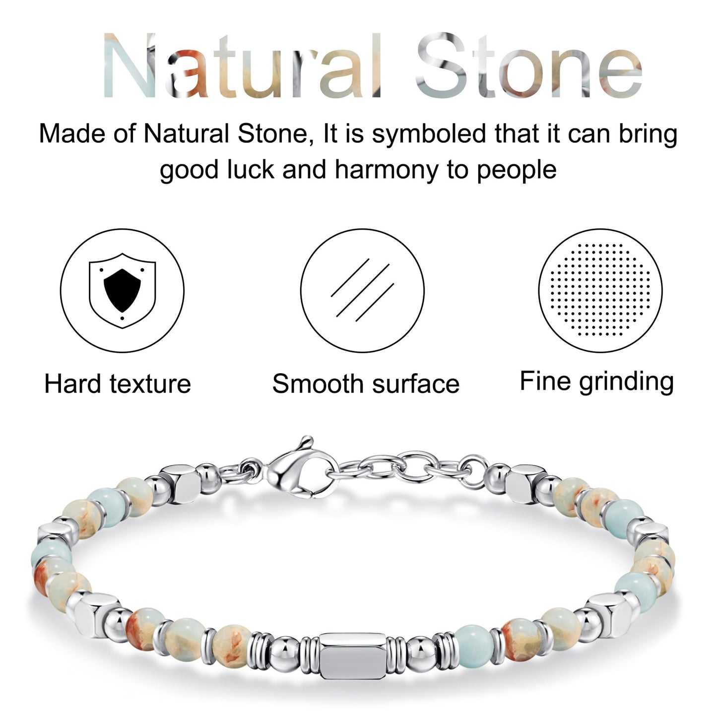 Beaded Bracelets for Women - Silver and Gold Boho Bracelets, Trendy Jewelry Gifts for Lover, Mom, Friends