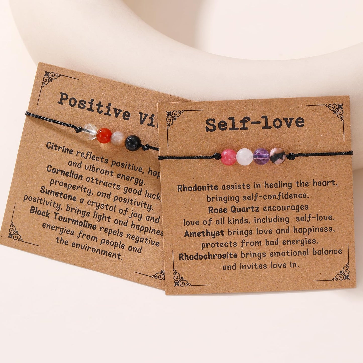 Empath Protection Bracelet Empath Bracelets Gifts for Her Natural Healing Crystal Beaded Bracelet, Tourmaline, Amethyst, Hematite, Rose Quartz, Jewelry for Best Friends Daughter Mom