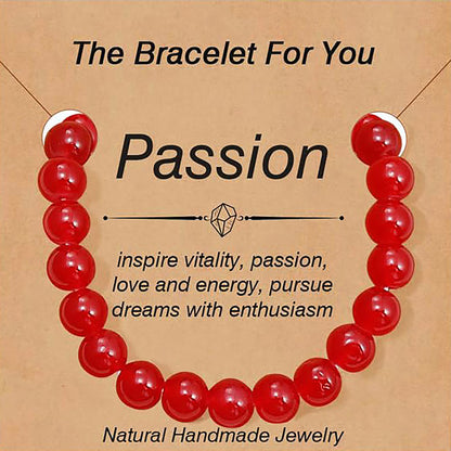 9 PCS Healing Crystal Bracelets for Women 8 MM Natural Stone Beaded Bracelet Protection Anxiety Spiritual Stretch Bracelet for Women Men