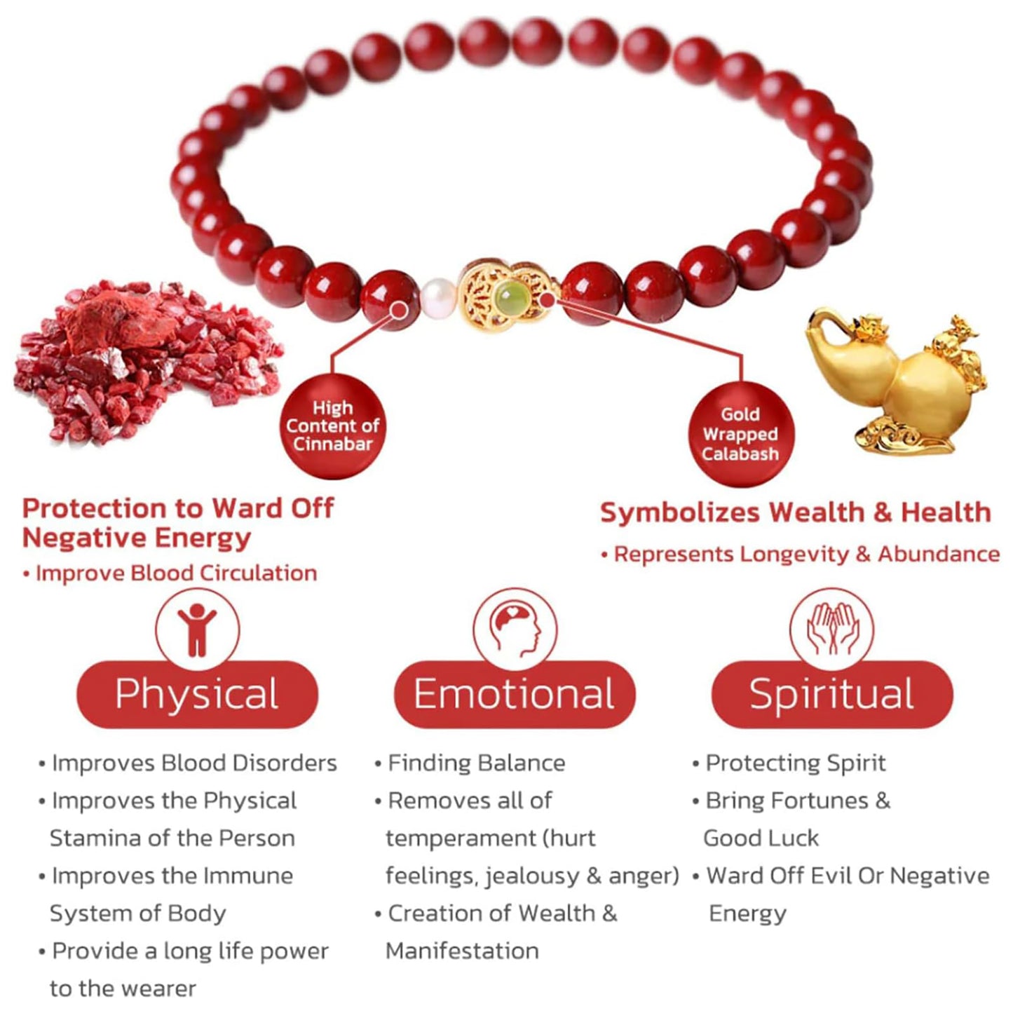 Feng Shui Bracelet For Women, Cinnabar Charms For Good Luck And Wealth, Amuletos De Proteccion Y Buena Suerte, Feng Shui 2024 Gifts