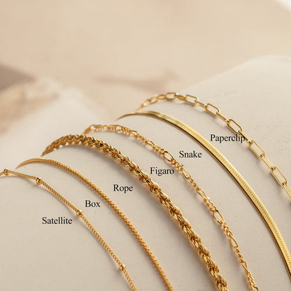 Bracelets for Women Trendy, 925 Sterling Silver Jewelry Set for Women Bracelets for Women Paperclip Box Herringbone Figaro Rope Chain Bracelet Fashion Pack Gifts for Women