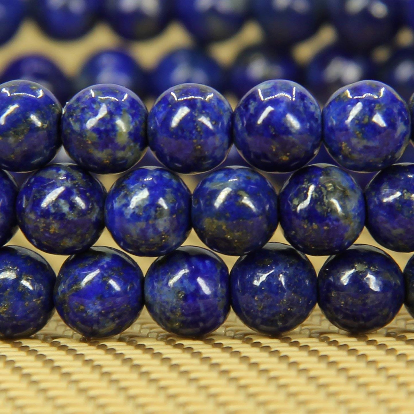 Handmade Gem Semi Precious Gemstone 6mm Round Beads Stretch Bracelet 7" Unisex