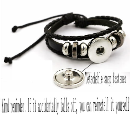 Zodiac Signs Spirit Bracelet Zodiac Bracelet for Women Men Adjustable 12 Constellation Bracelet Multilayer Zodiac Black Leather Bracelets Zodiac Sign Wrap Bracelet for Women Men Birthday Jewelry