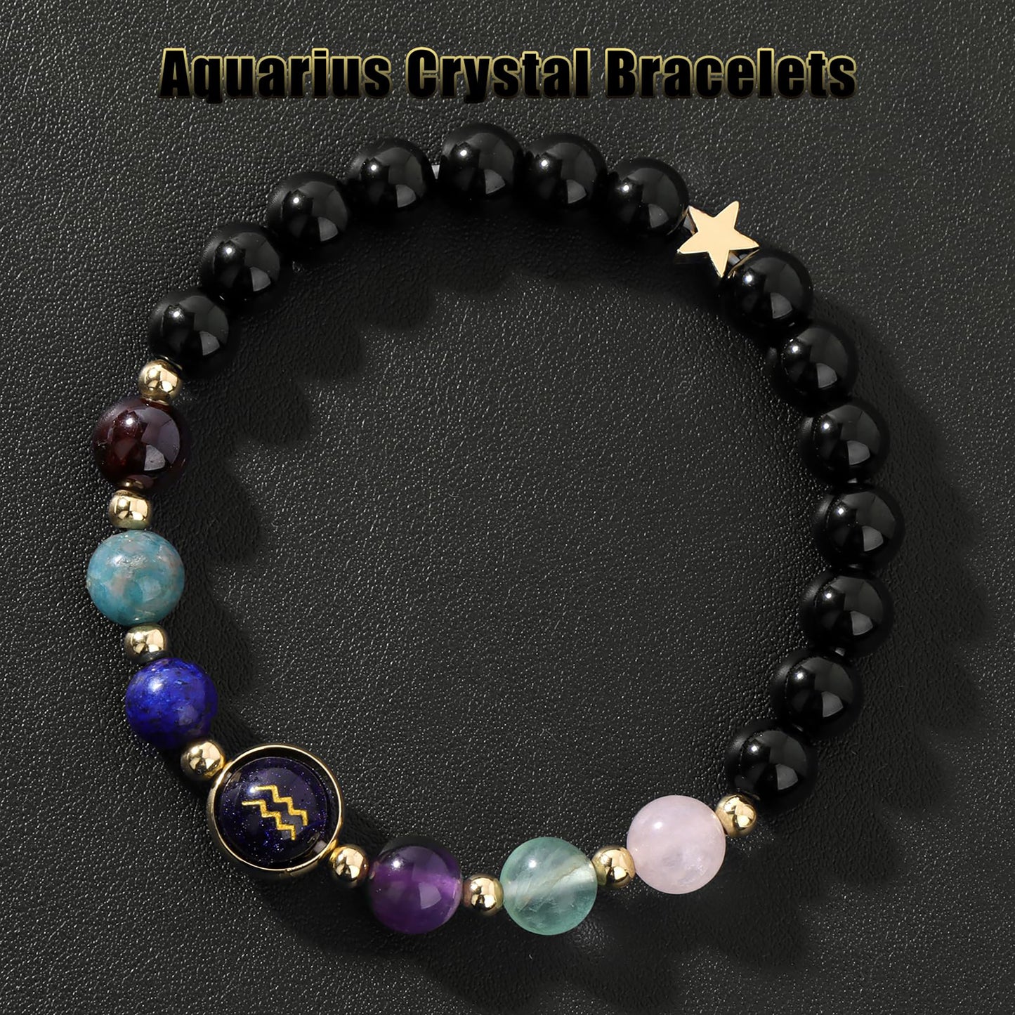 Zodiac Bracelets for Women 12 Constellations Healing Crystal Stone Beads Bracelet Birthday Zodiac Gifts Horoscope Spiritual Bracelet