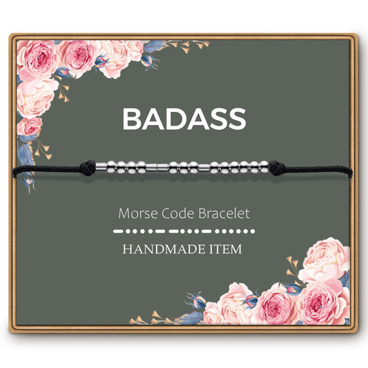 Morse Code Bracelets for Women, Funny Birthday Gifts, Best Friend Friendship Gifts
