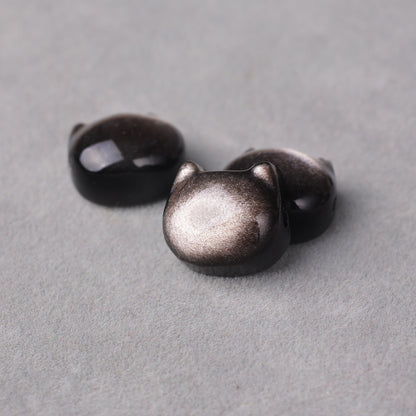 Money Attraction Cat Bracelet - Black Obsidian Women Bracelets -Wealth Prosperity Abundance Stone Bead Bracelet, Entrepreneur Business Luck Beaded Bracelets,Good Luck Feng Shui Bracelets For Women Gifts For Women
