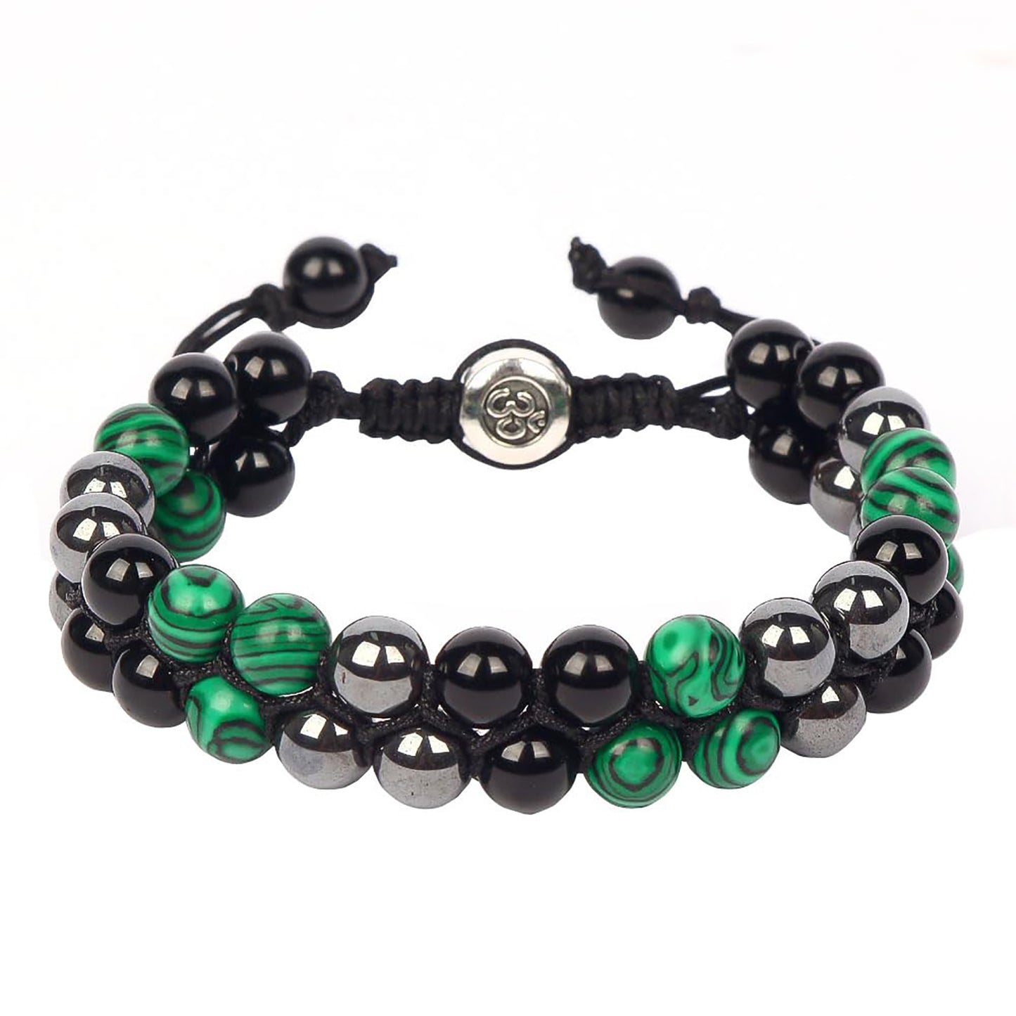 Triple Protection Bracelet - for Protect & Balance - Energy Crystal Bracelets for Men Women - Bring Good Luck & Prosperity - Tiger Eye Hematite & Black Obsidian Jewelry Natural Stone Healing Bracelet
