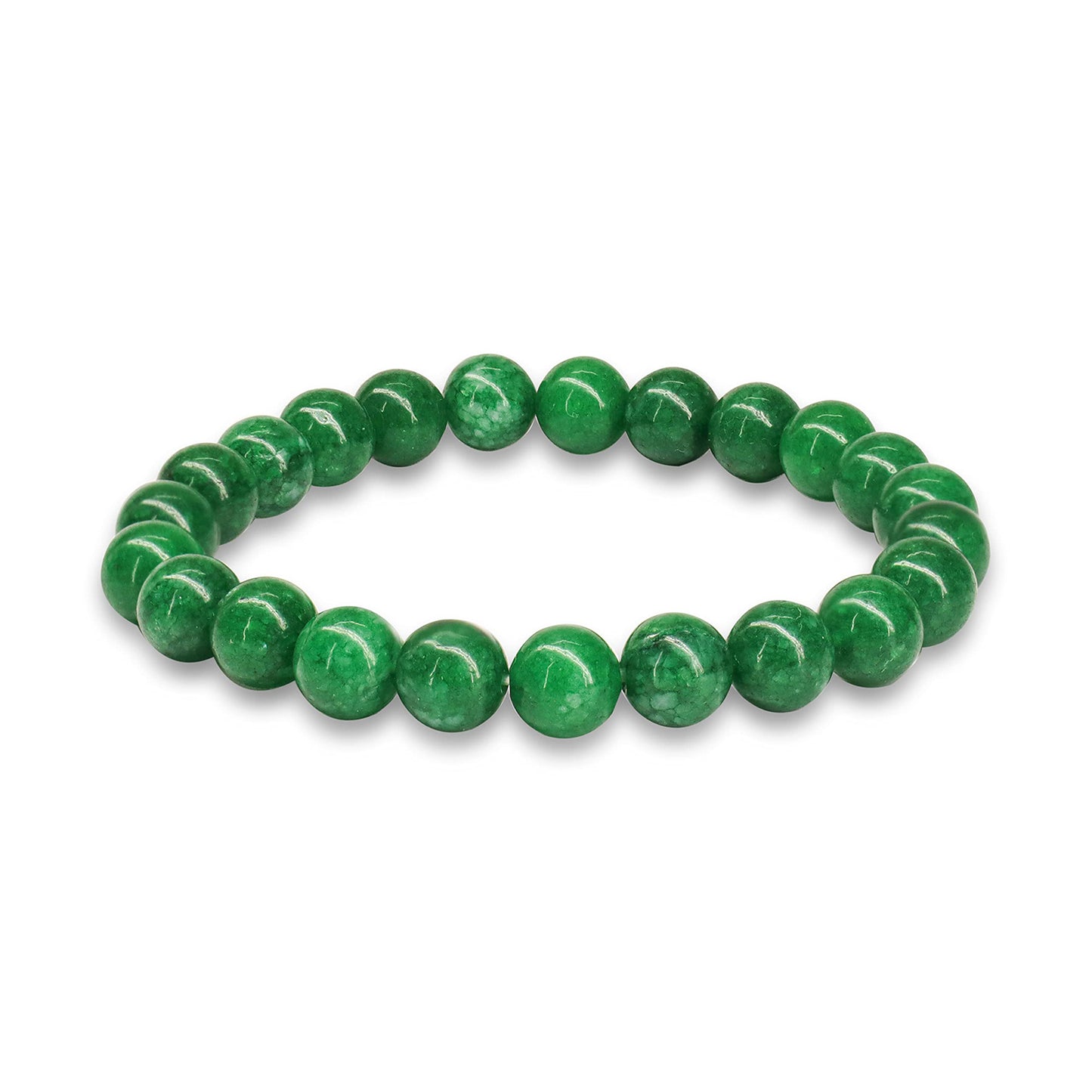 Jade Bracelet - Healing Crystal Wealth Bracelet - Jade Bracelet for Women Men - Bring Good Luck Prosperity and Emotional Balance - Adjustable Size Visit the Crystal Vibe Store