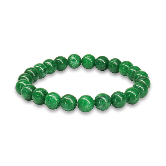 Jade Bracelet - Healing Crystal Wealth Bracelet - Jade Bracelet for Women Men - Bring Good Luck Prosperity and Emotional Balance - Adjustable Size Visit the Crystal Vibe Store