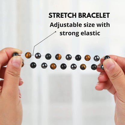 Jade Bracelet - Healing Crystal Wealth Bracelet - Jade Bracelet for Women Men - Bring Good Luck Prosperity and Emotional Balance - Adjustable Size Visit the Crystal Vibe Store