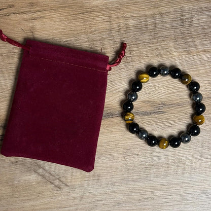 Jade Bracelet - Healing Crystal Wealth Bracelet - Jade Bracelet for Women Men - Bring Good Luck Prosperity and Emotional Balance - Adjustable Size Visit the Crystal Vibe Store