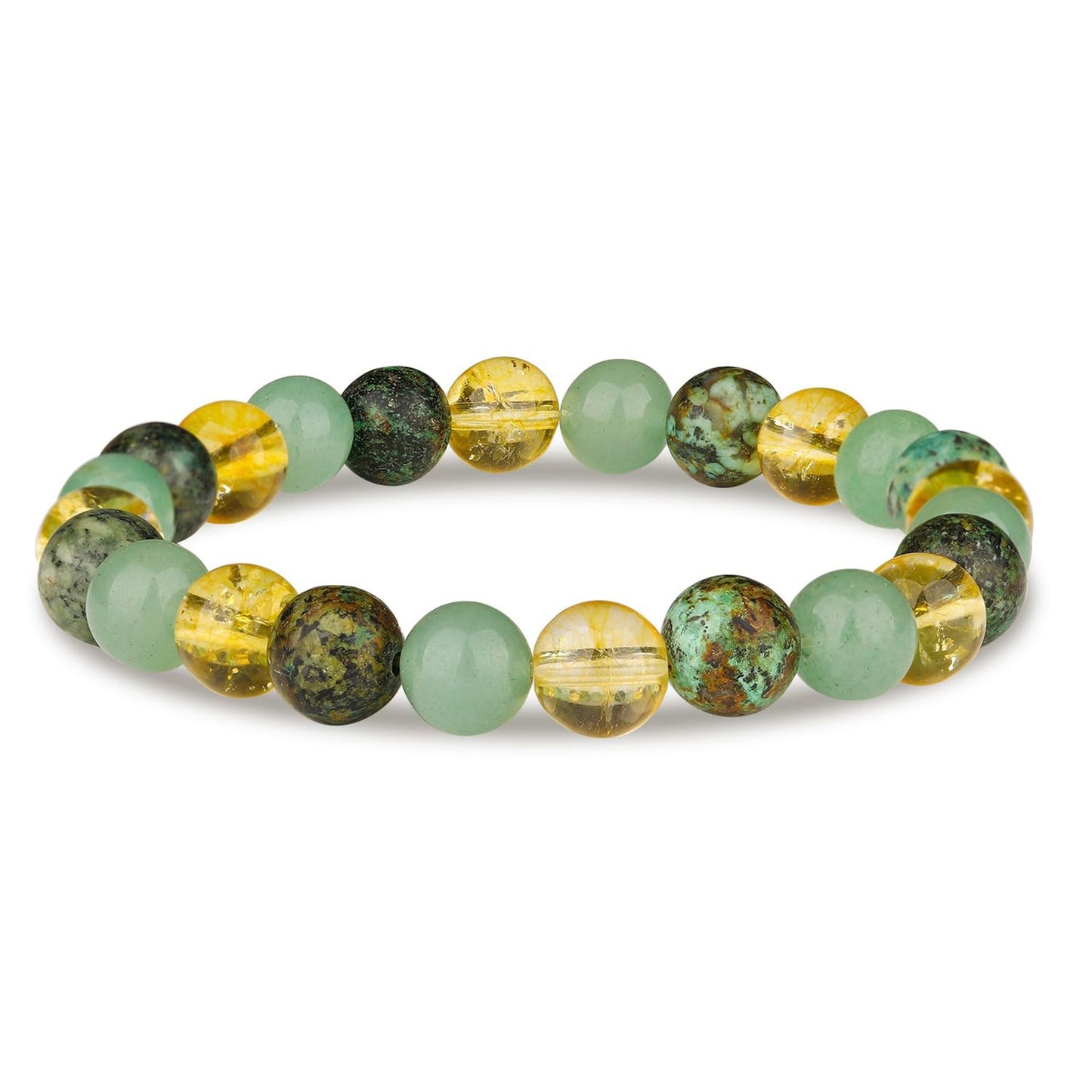 Jade Bracelet - Healing Crystal Wealth Bracelet - Jade Bracelet for Women Men - Bring Good Luck Prosperity and Emotional Balance - Adjustable Size Visit the Crystal Vibe Store